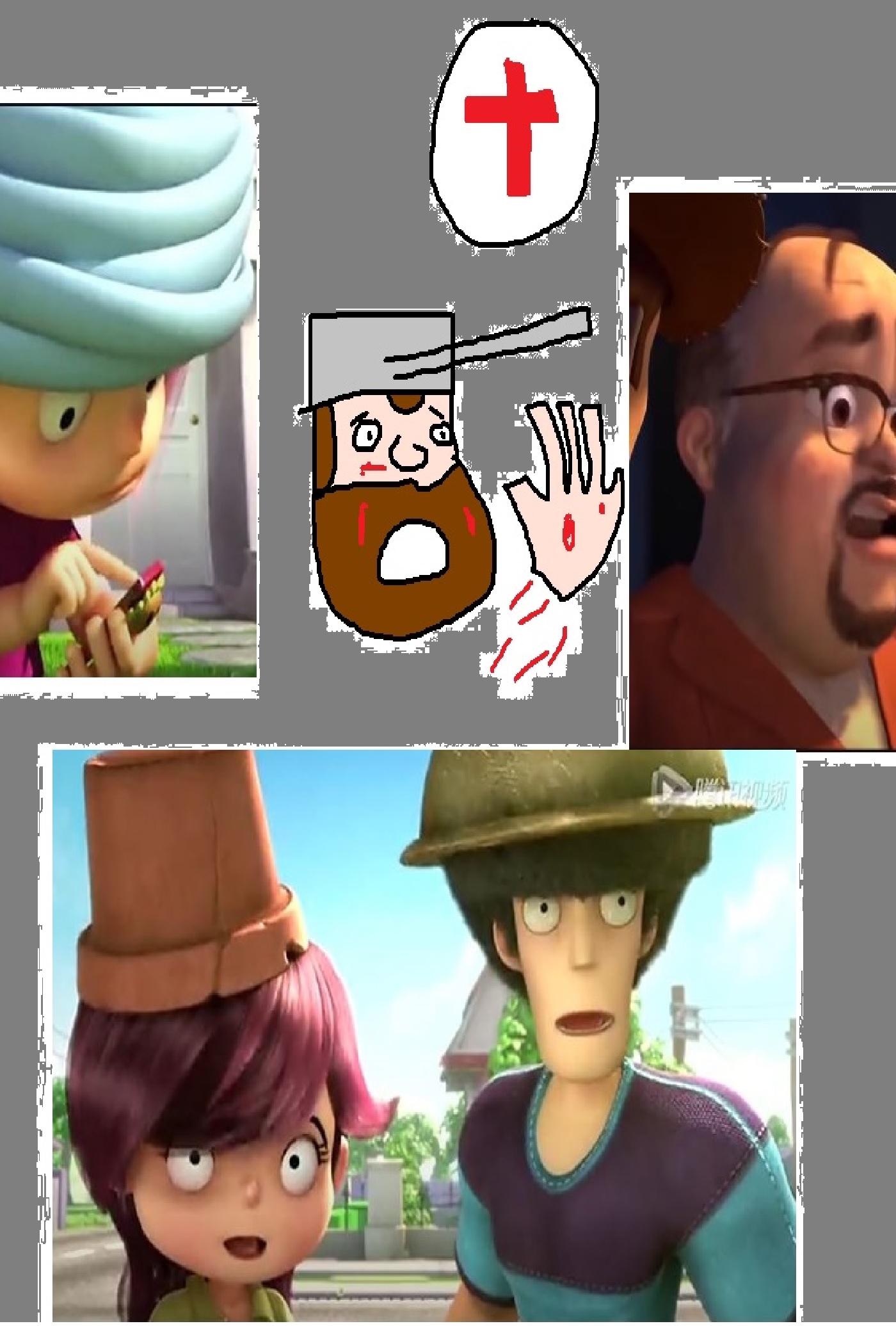 Orion Acaba, Amanda Leighton, Wayne Knight, Christine Baranski and Mel Brooks in Plants vs. Zombies: Calling the Doctor